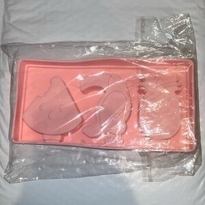 Silicone Popsicle mold set. Toucan, pineapple, and watermelon design.